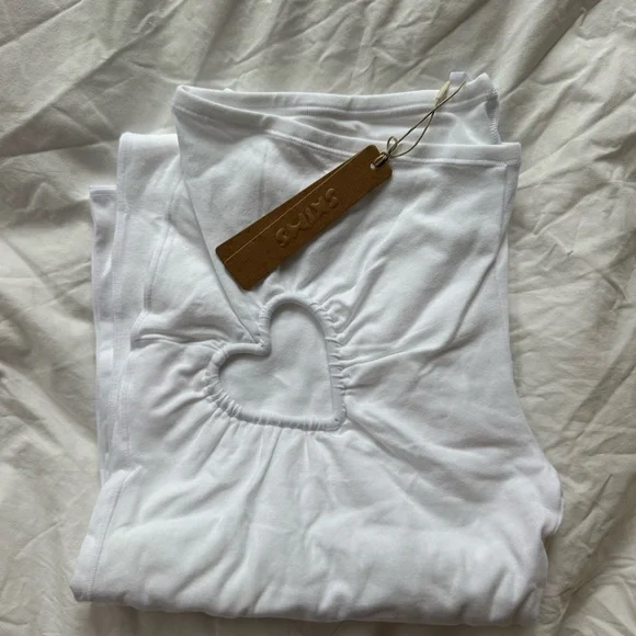 SKIMS White Heart Cutout Boot Flare Pants - Picture 4 of 5